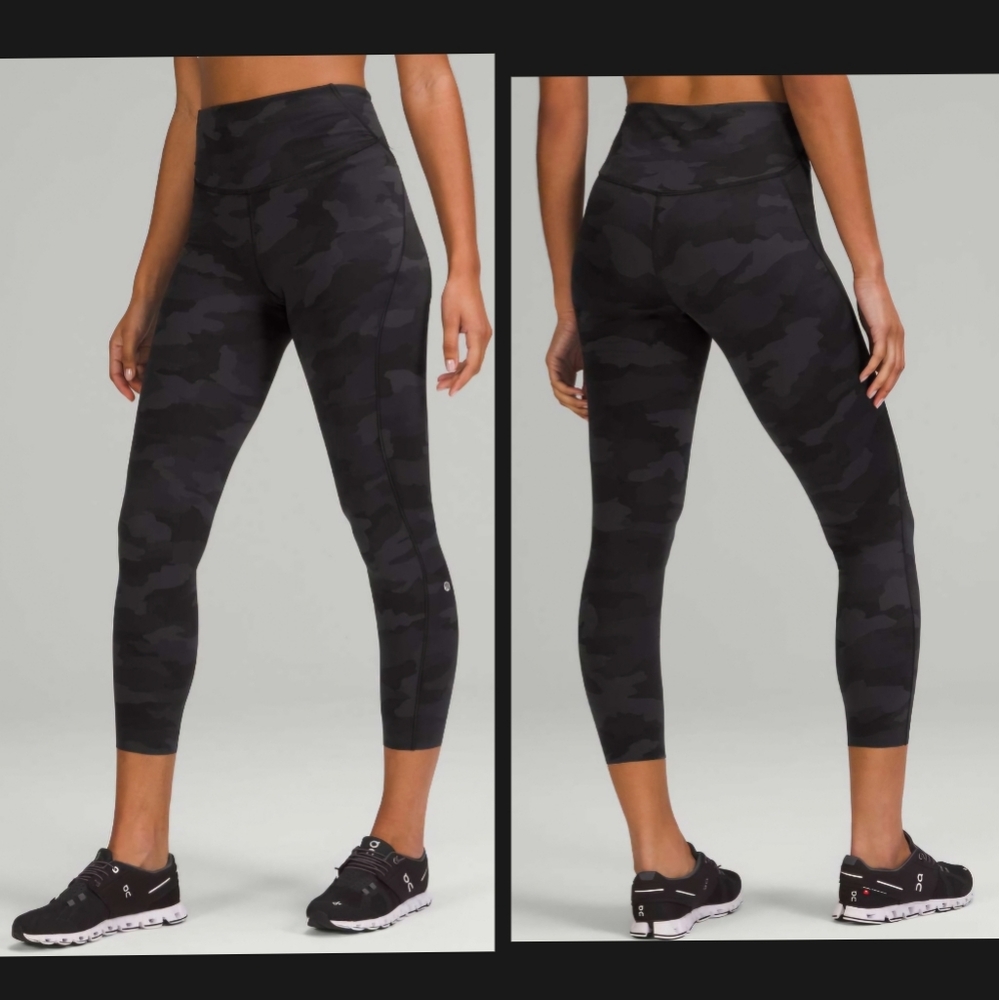 Lululemon Base Pace High-Rise Running Tight 25 Heritage 365 Camo Deep Coal Multi